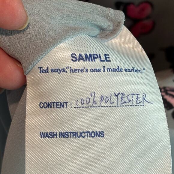 Ted Baker Y2K Novelty Butterfly Print Satin Halter Mini Dress - size 2 (US 6) - Picture 5 of 6